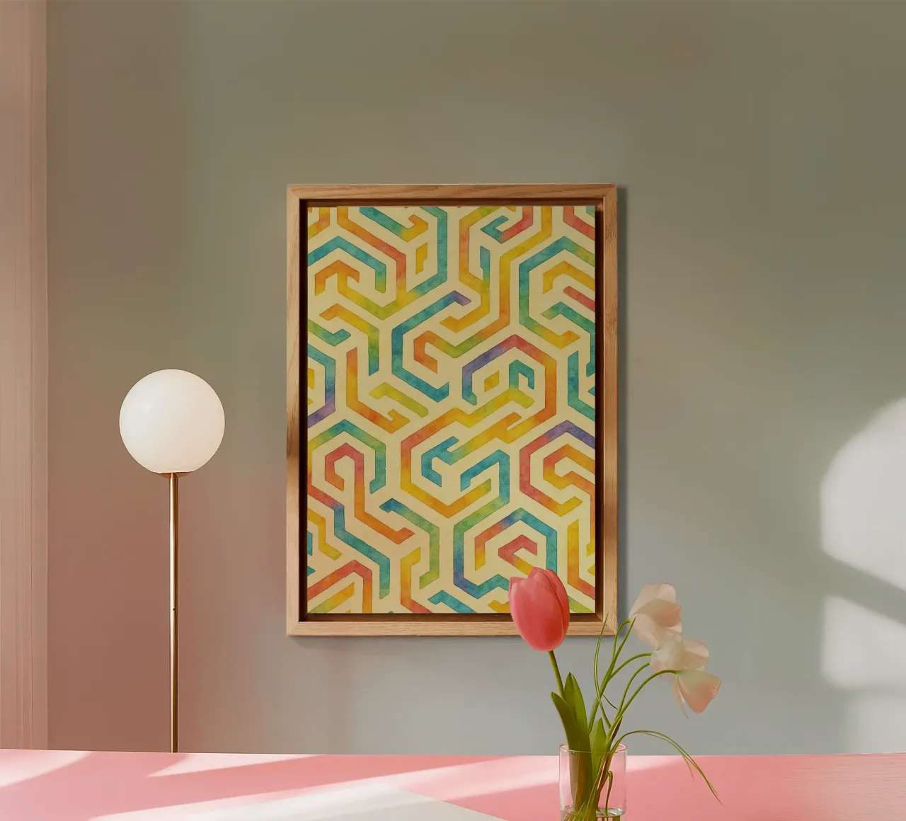 linee geometriche astratte alluminio dibond da arkhanz