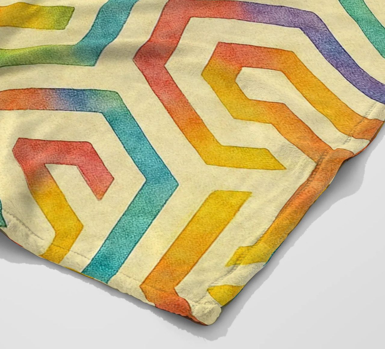 abstract line geometrics fleece blanket by arkhanz