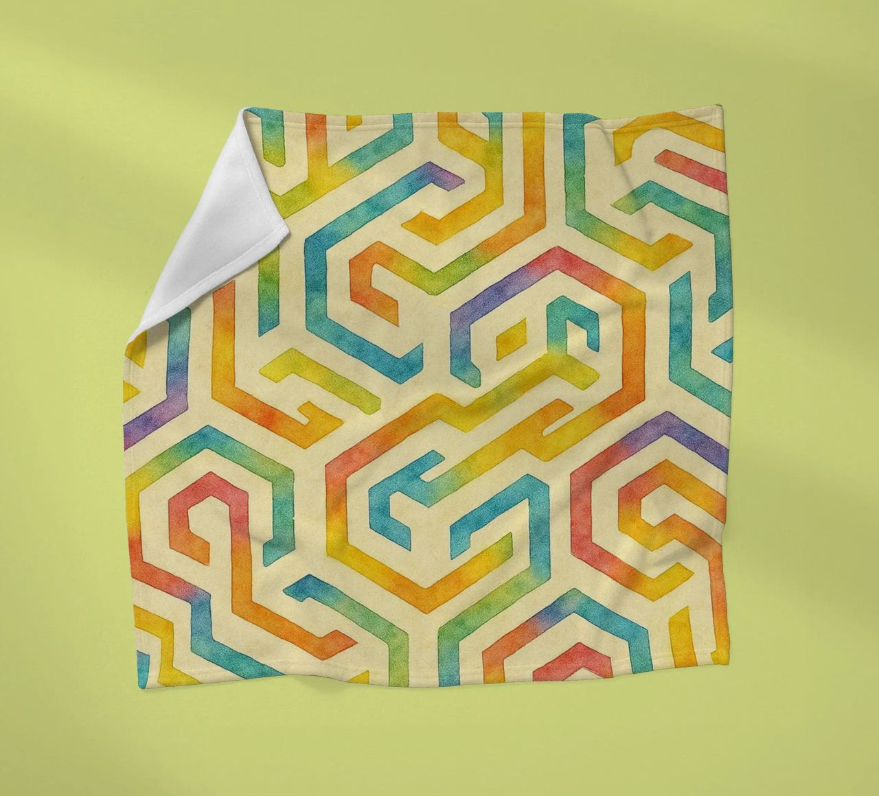 abstract line geometrics fleece blanket by arkhanz