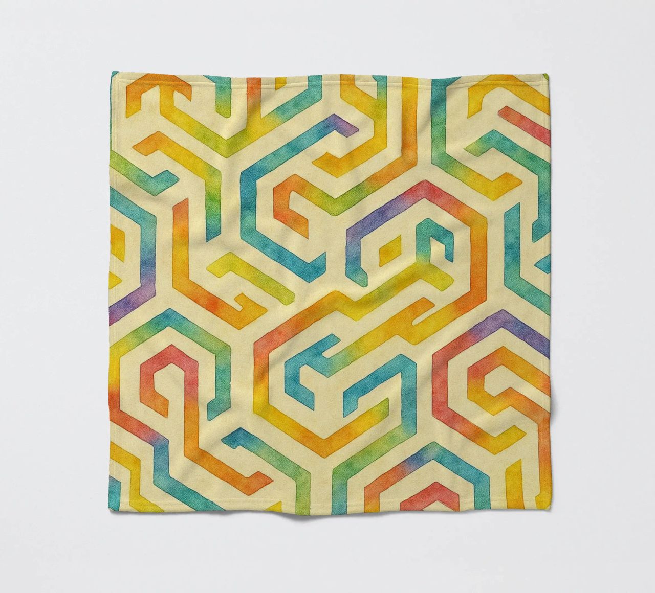 abstract line geometrics fleece blanket by arkhanz