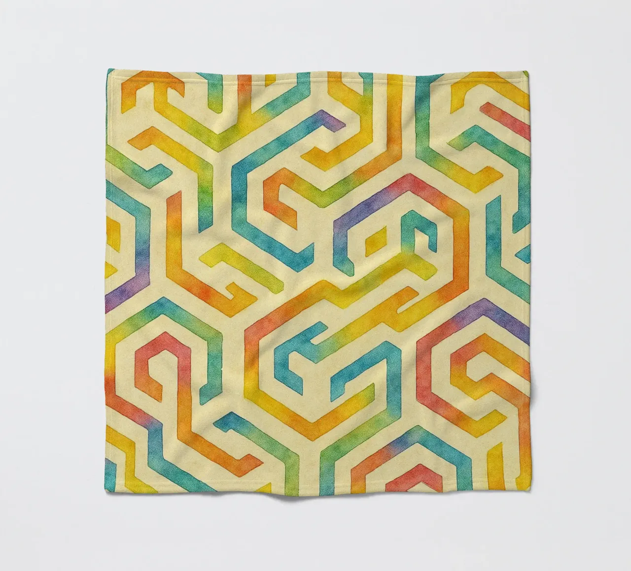 abstracte lijngeometrie fleecedeken van arkhanz