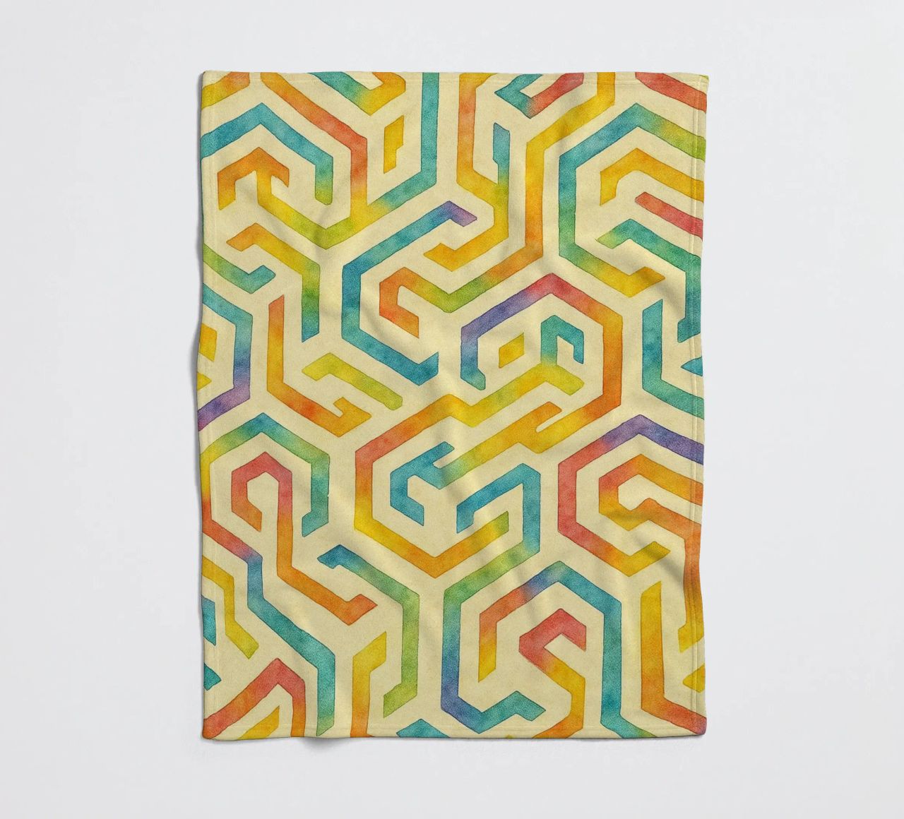 abstract line geometrics fleece blanket by arkhanz