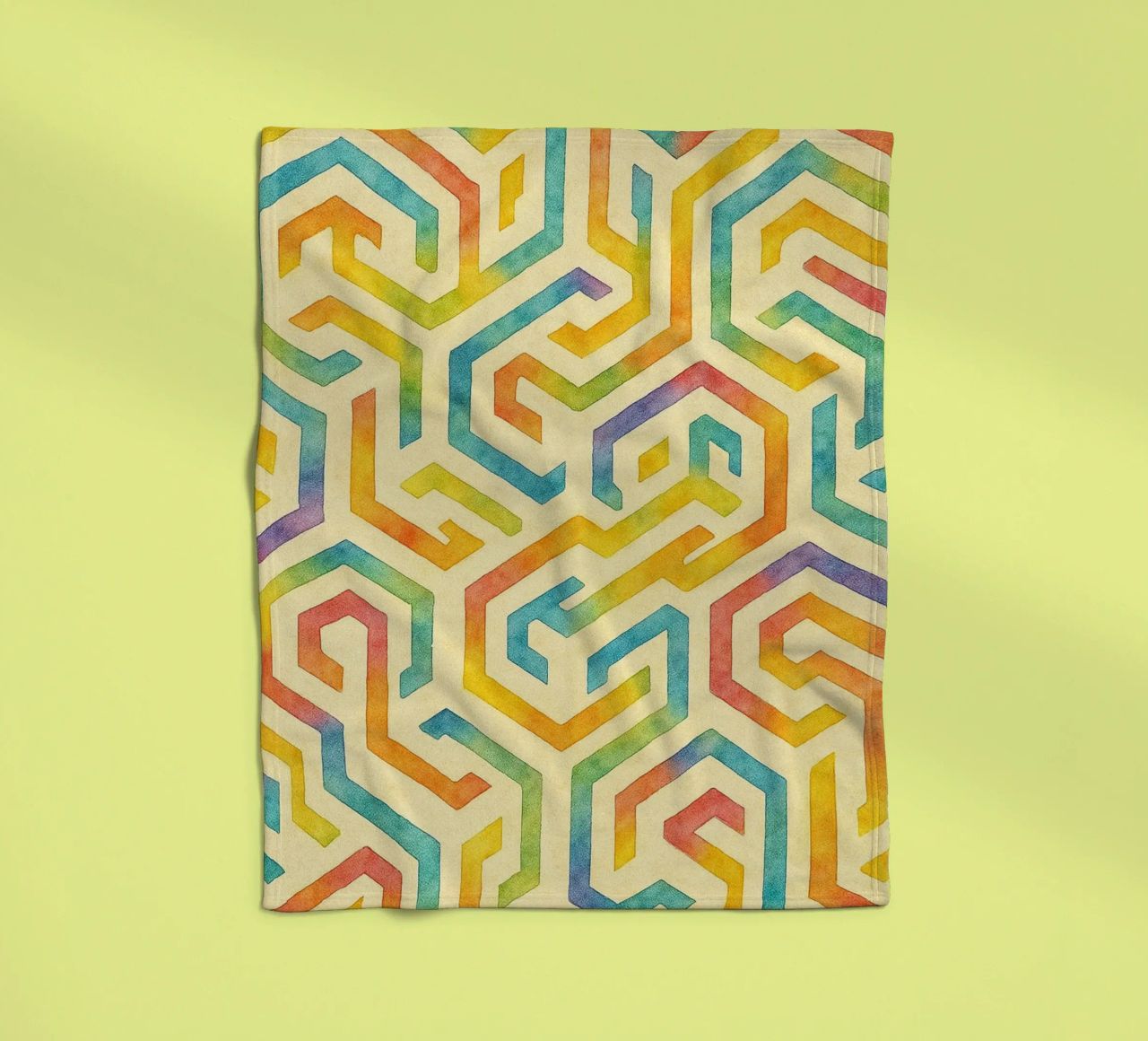 abstract line geometrics fleece blanket by arkhanz