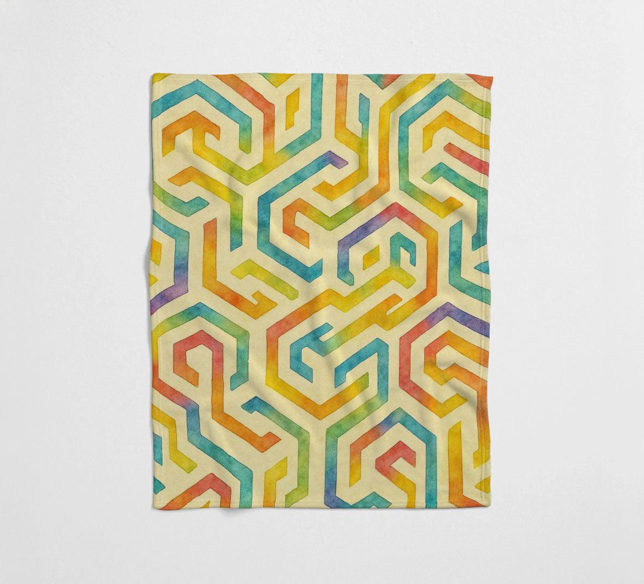 abstract line geometrics fleece blanket by arkhanz
