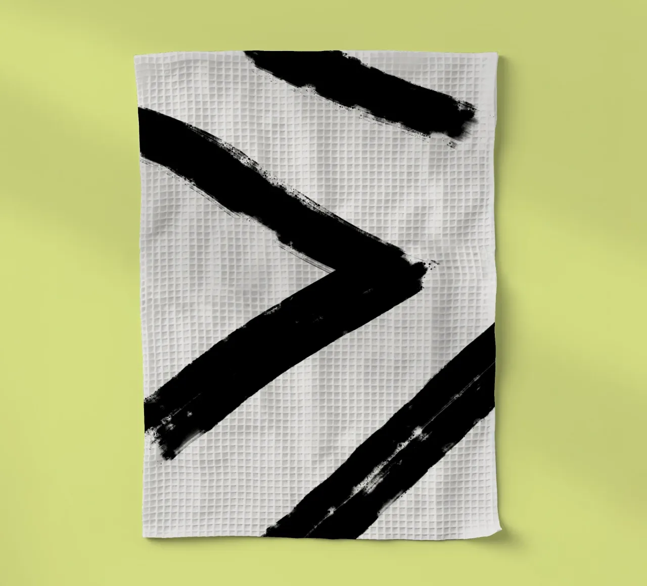 Minimalist Japandi artwork with black brushstrokes III canovaccio da cucina da Imaginative