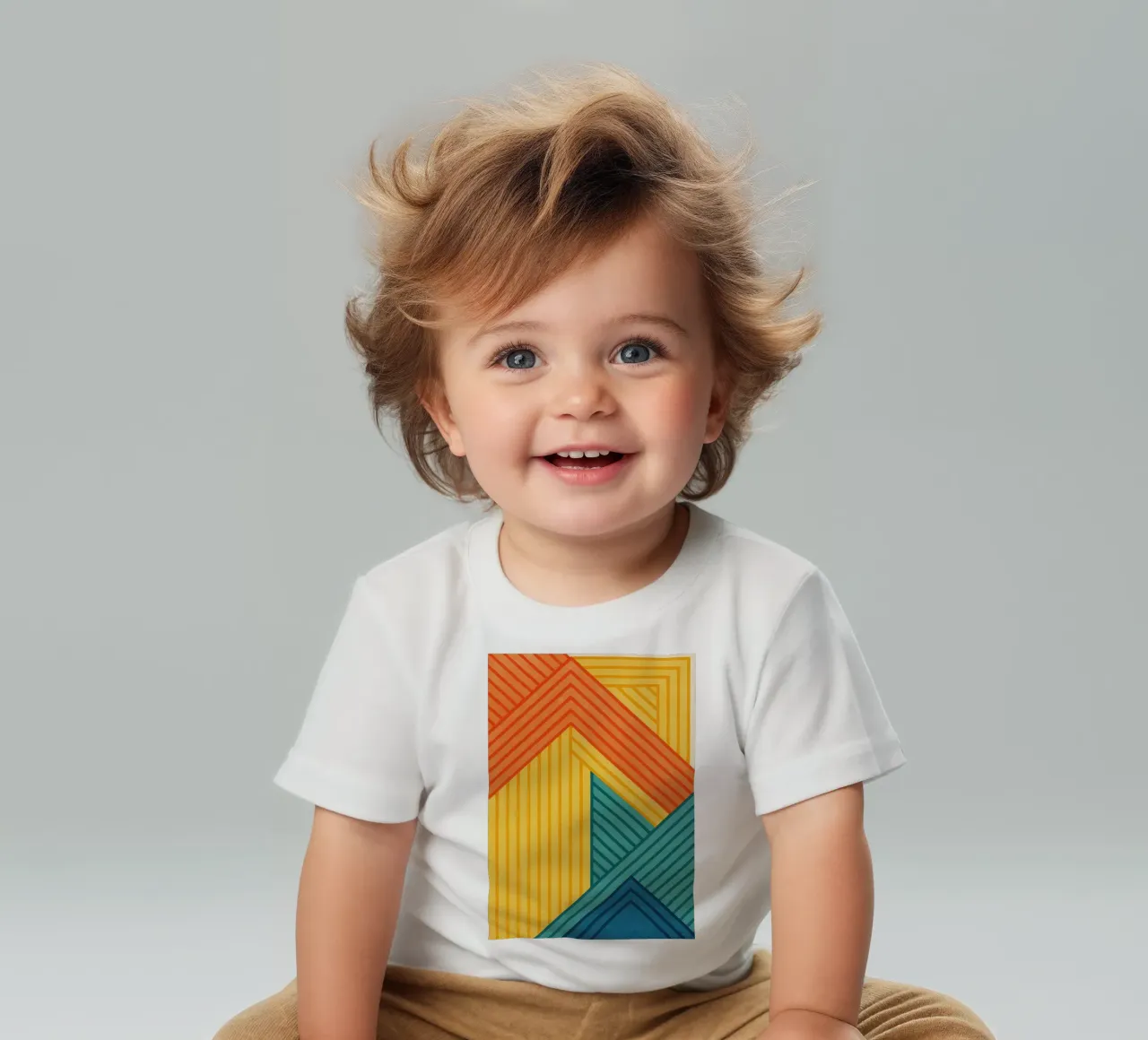 abstrakte Linie geometrische Kunst Baby T-Shirt von arkhanz