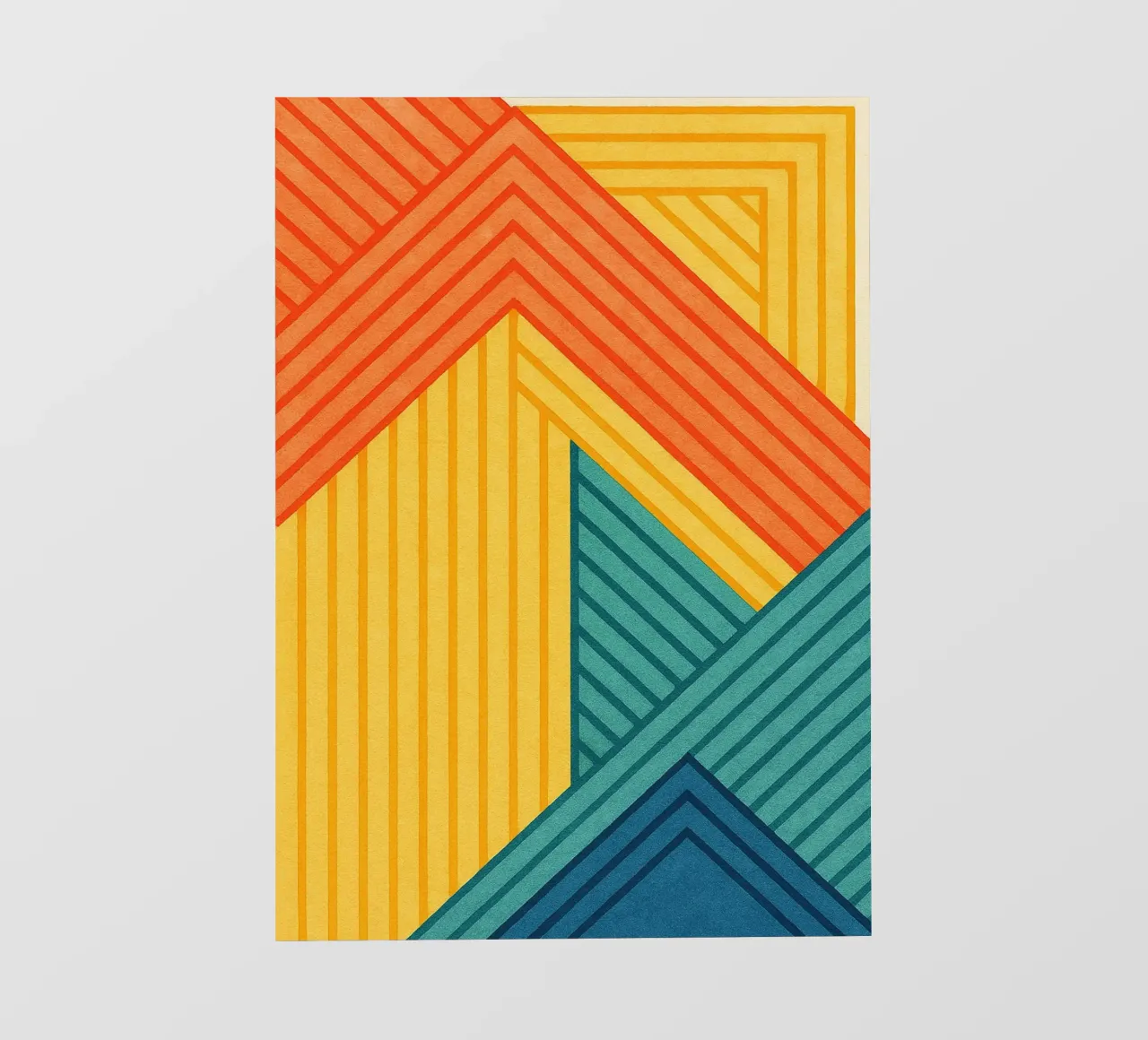 abstract line geometric art pvc cover by arkhanz