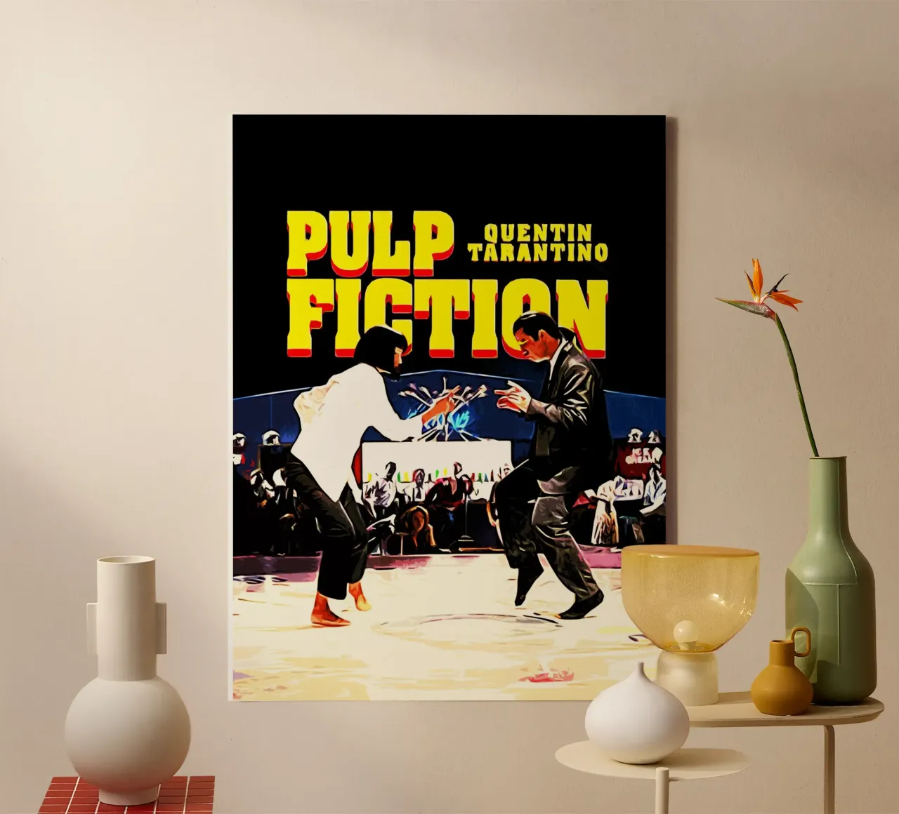Film Pulp Fiction Arte tela con Cornice a cassetta da ontoseno