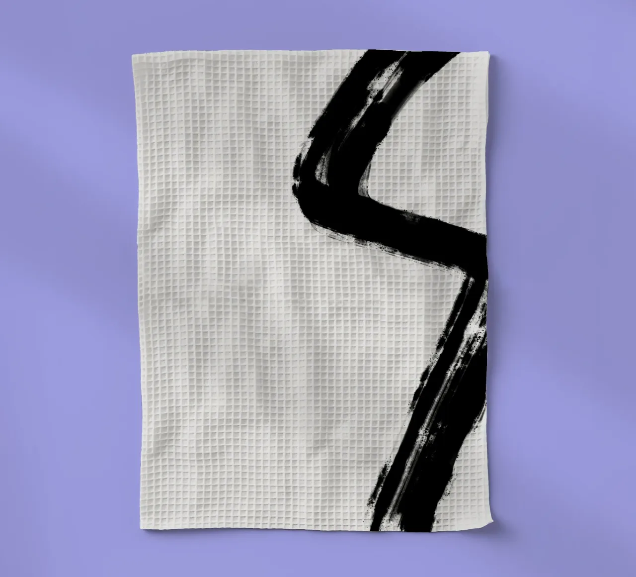 Minimalist Japandi artwork with black brushstrokes I canovaccio da cucina da Imaginative