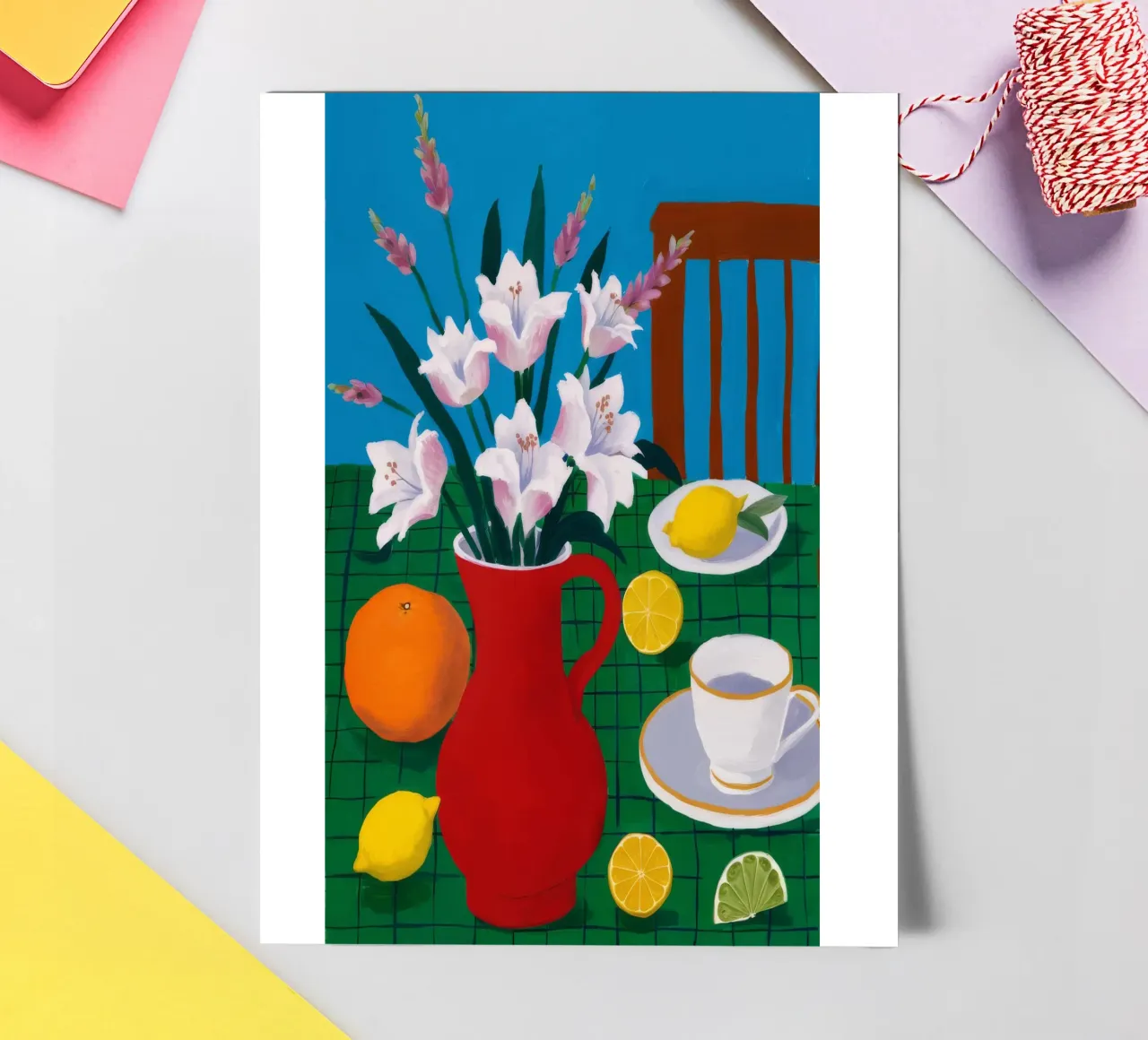 Gladiolus Citrus Glow sticker sheet by Fable Tempa