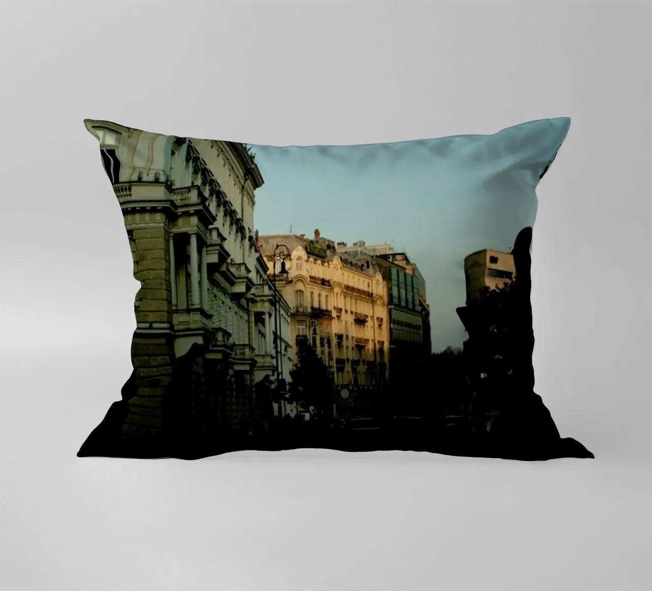 Beautiful Sundown In The City cuscino da Sebastian Hilgetag