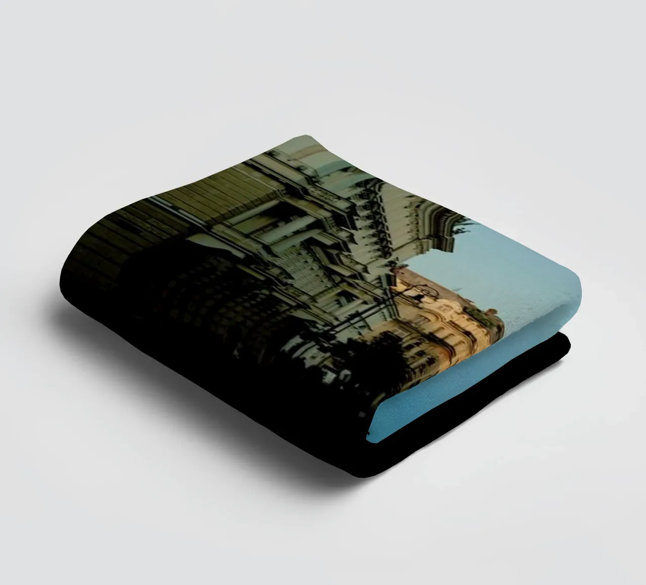 Beautiful Sundown In The City towel by Sebastian Hilgetag