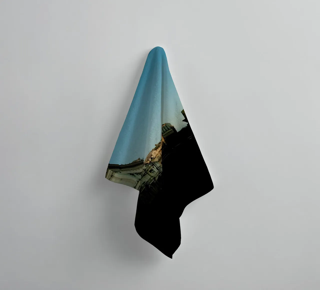 Beautiful Sundown In The City towel by Sebastian Hilgetag