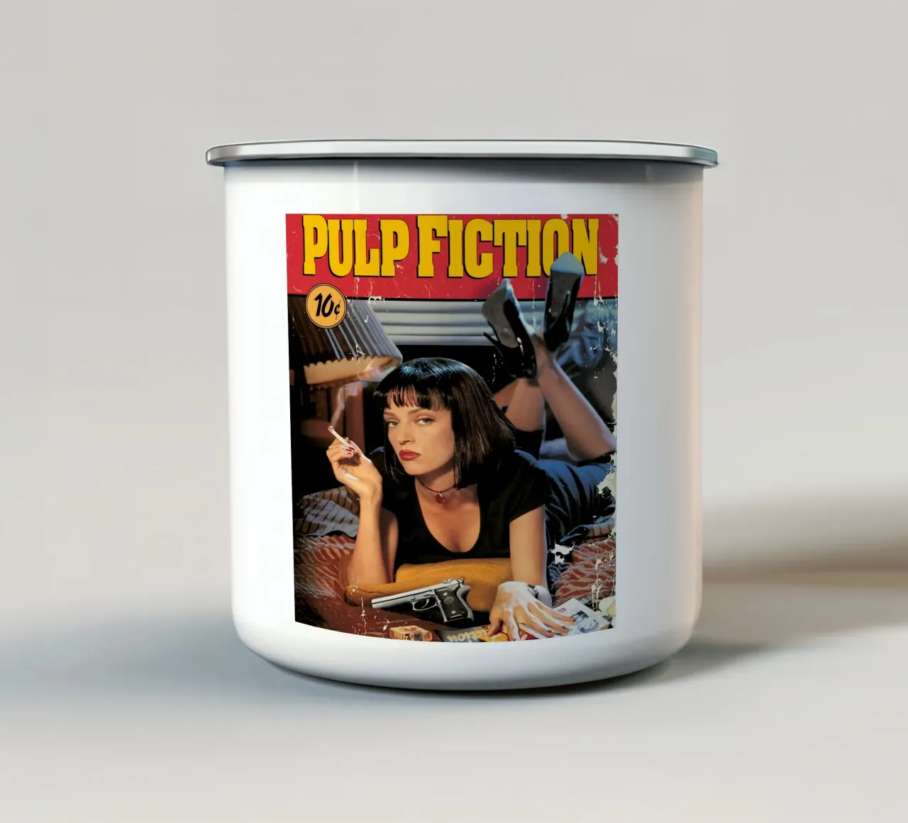 Pulp Fiction 2 Arte tazza in smalto da ontoseno