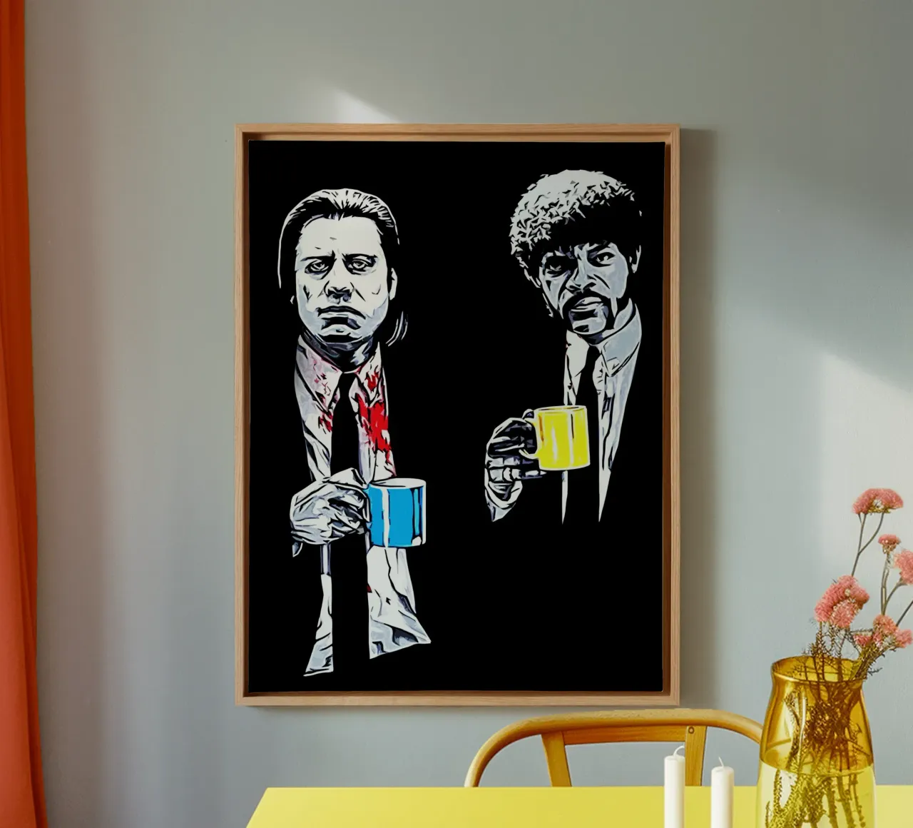Pulp Fiction movie 3 Art canvas with Floater frame by ontoseno