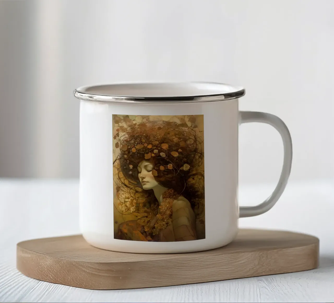 Arte da parete di Imagine tazza in smalto da Imagine