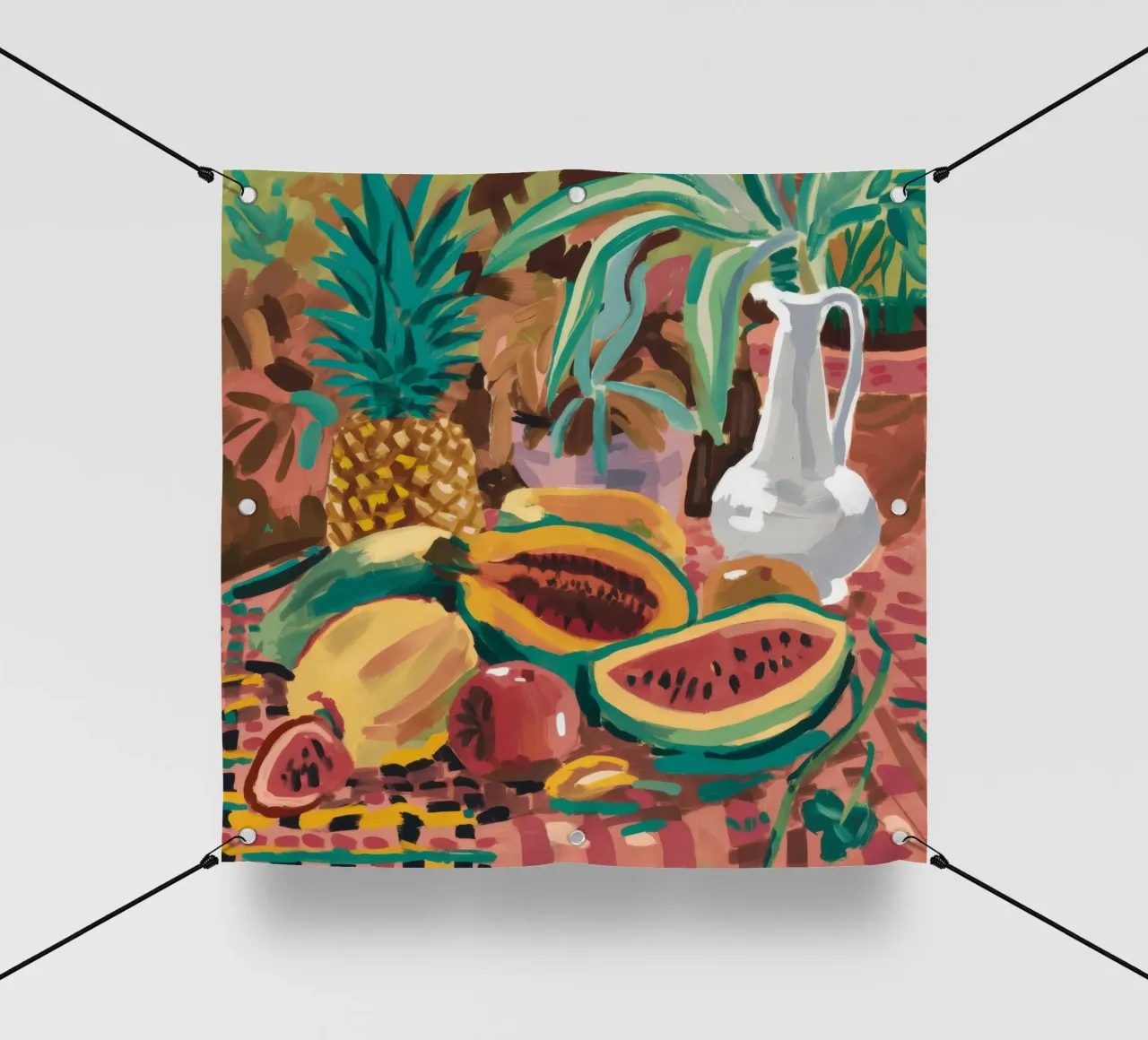 Grandezza della frutta esotica telo in pvc da Fable Tempa