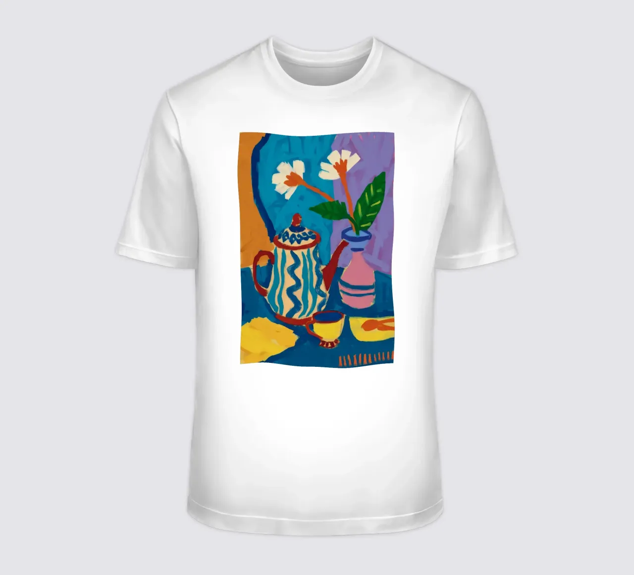 Patterned Teapot Melody t-shirt by Fable Tempa