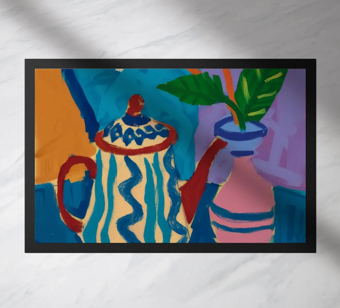 Theepot met patroon Melody deurmat van Fable Tempa