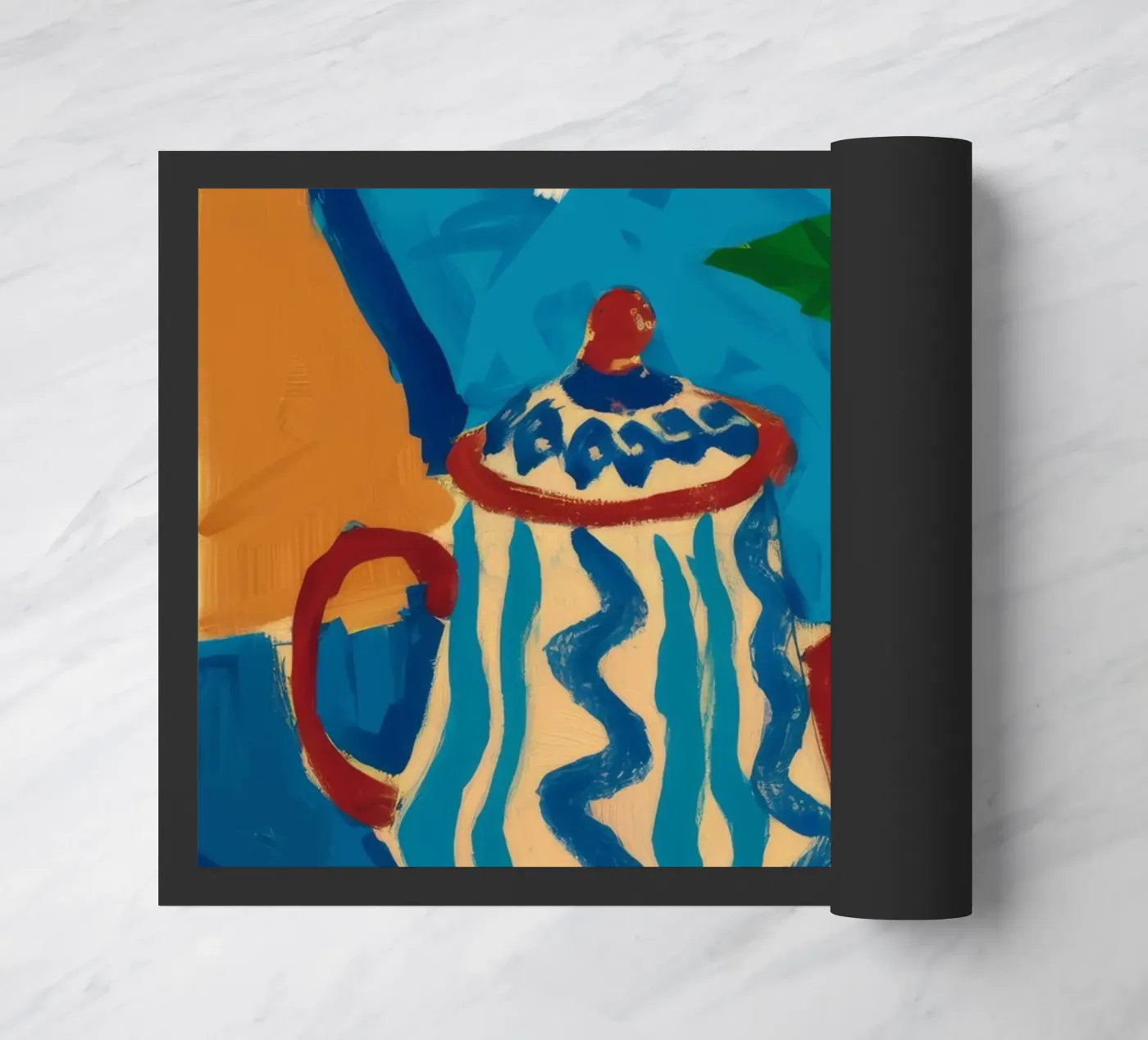 Theepot met patroon Melody deurmat van Fable Tempa