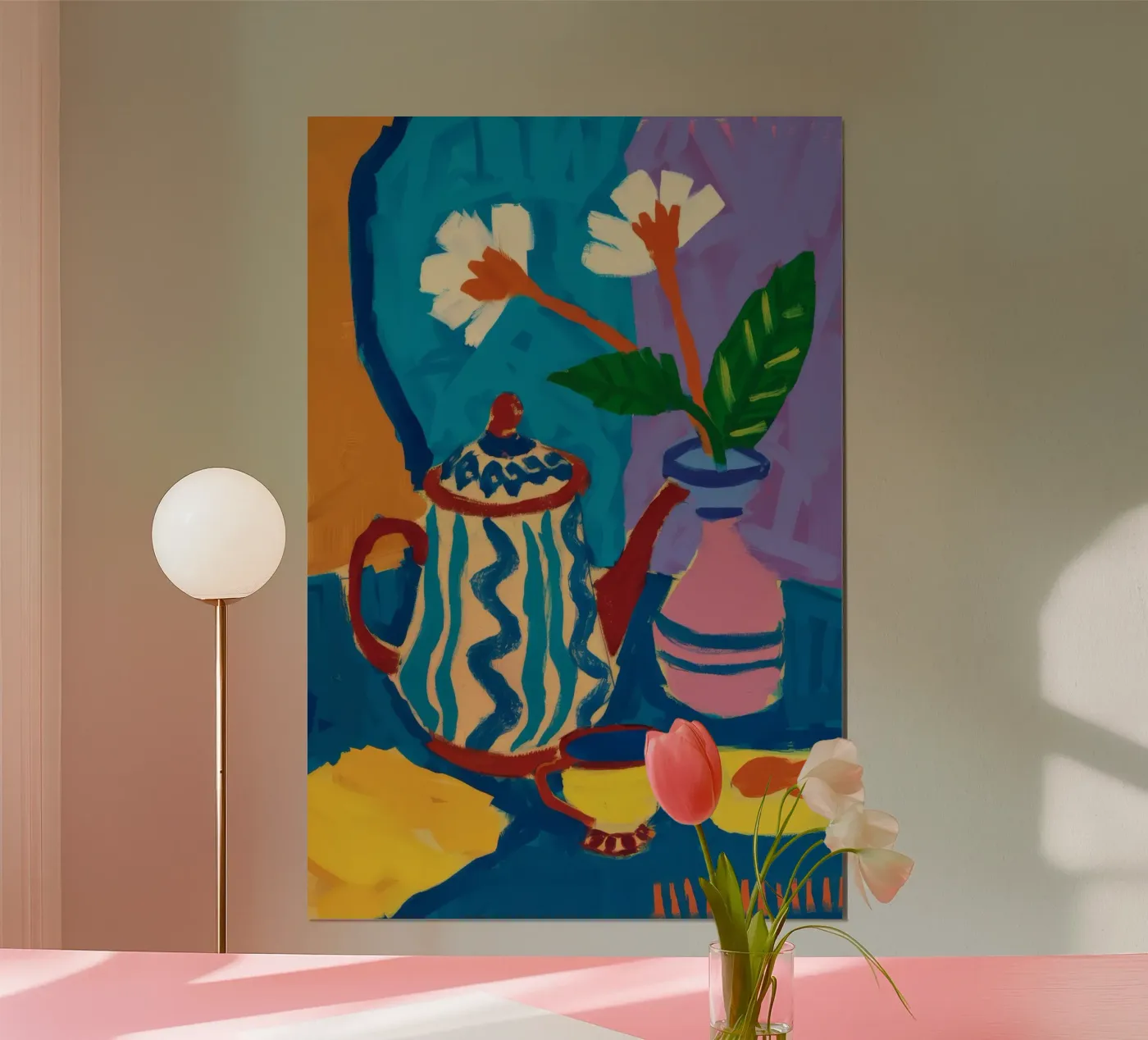 Patterned Teapot Melody poster by Fable Tempa