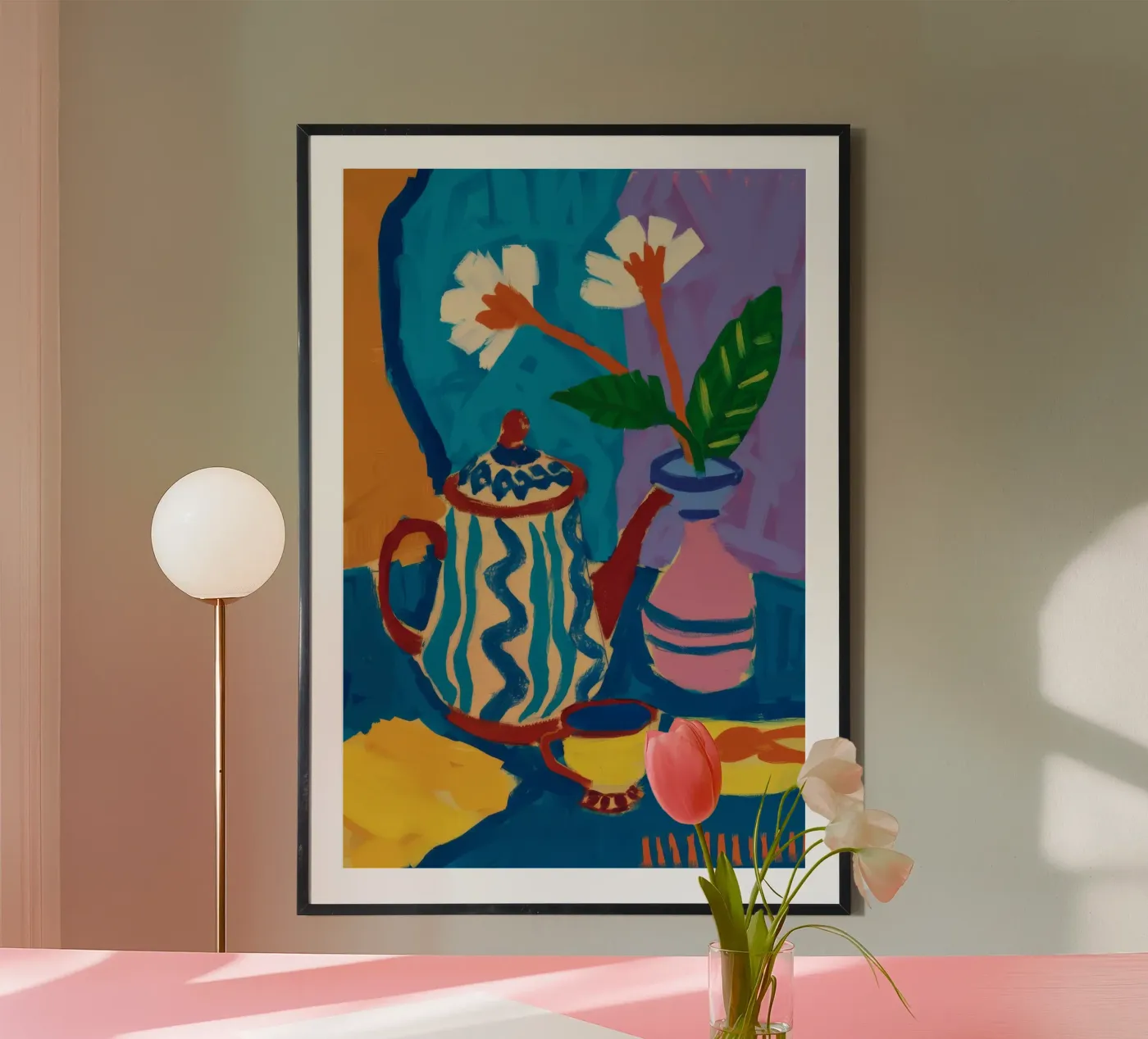 Patterned Teapot Melody poster by Fable Tempa