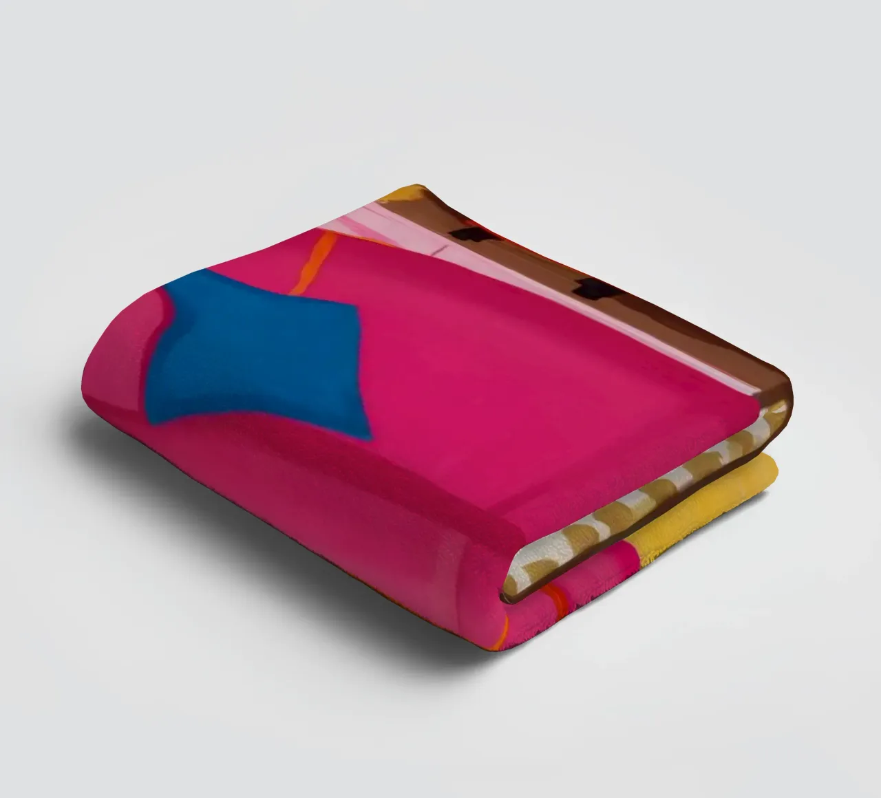 Divano rosa Pavimento a scacchi asciugamano da bagno da Pan Denim