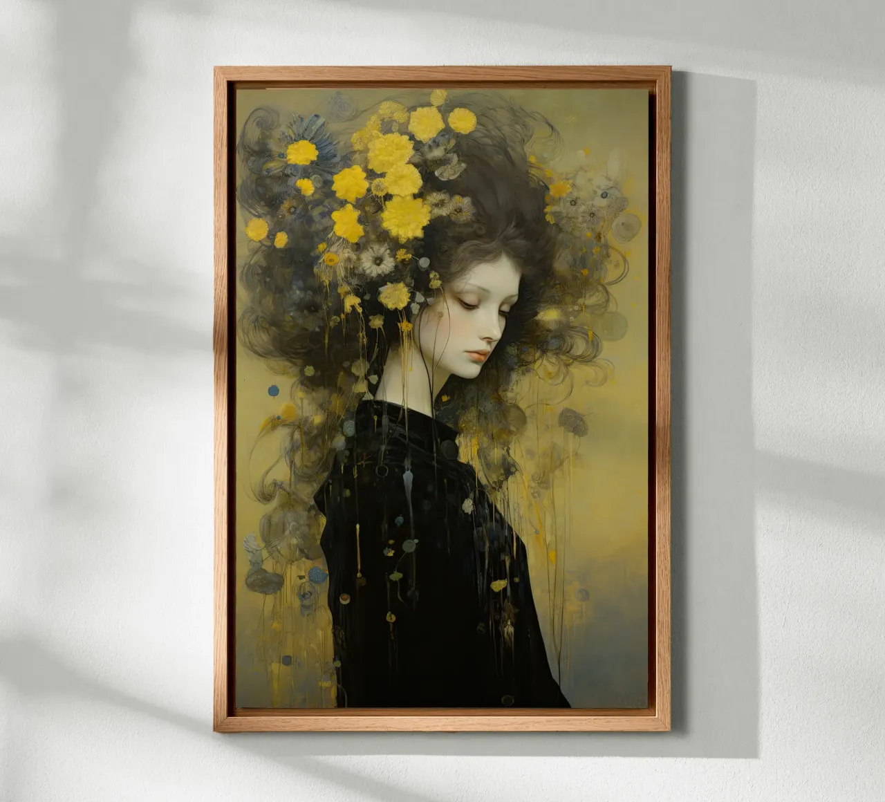Muurkunst van Imagine canvas met Baklijst van Imagine