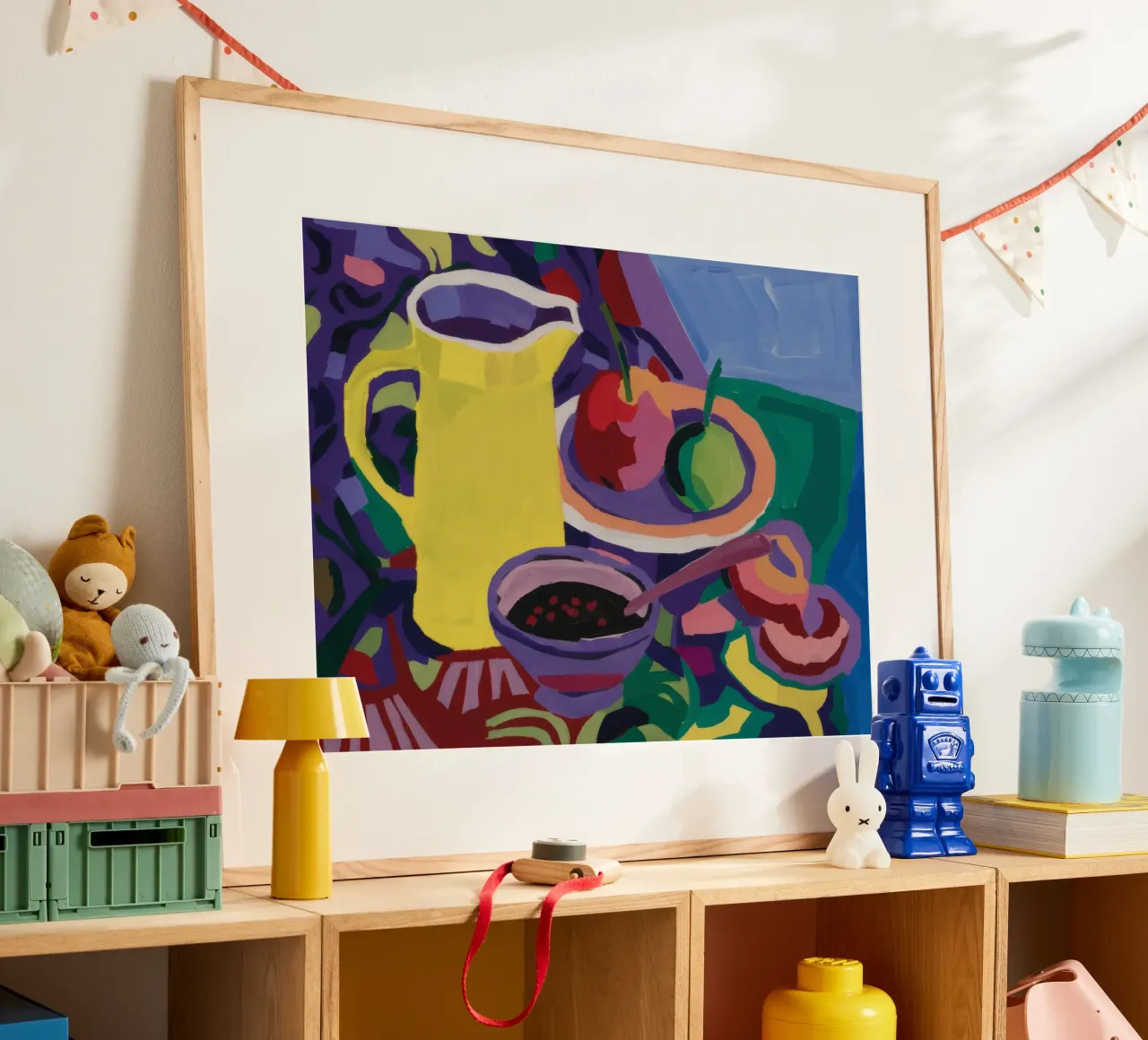 Brillantezza della brocca di limone poster con telaio in plastica da Fable Tempa