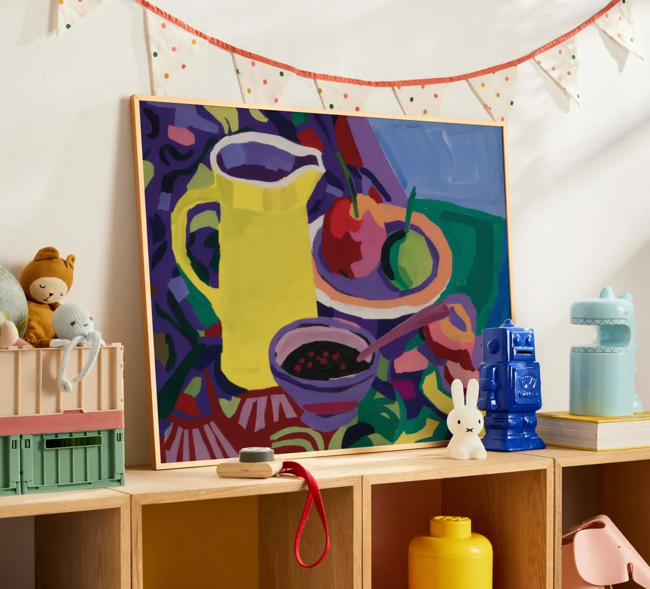 Brillantezza della brocca di limone poster con telaio in plastica da Fable Tempa