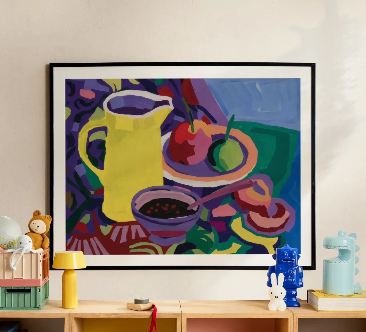 Brillantezza della brocca di limone poster con telaio in plastica da Fable Tempa