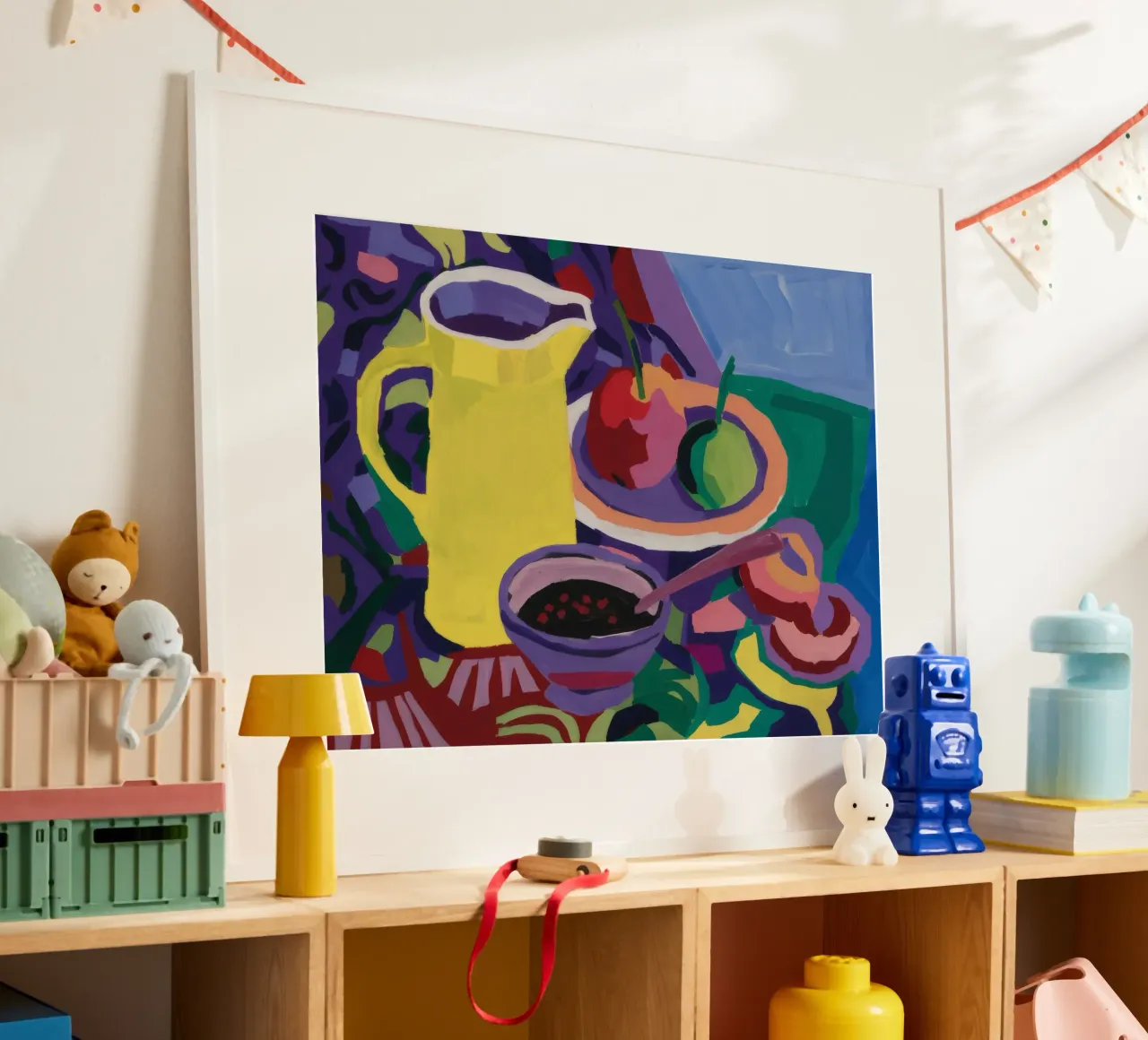 Brillantezza della brocca di limone poster con telaio in plastica da Fable Tempa