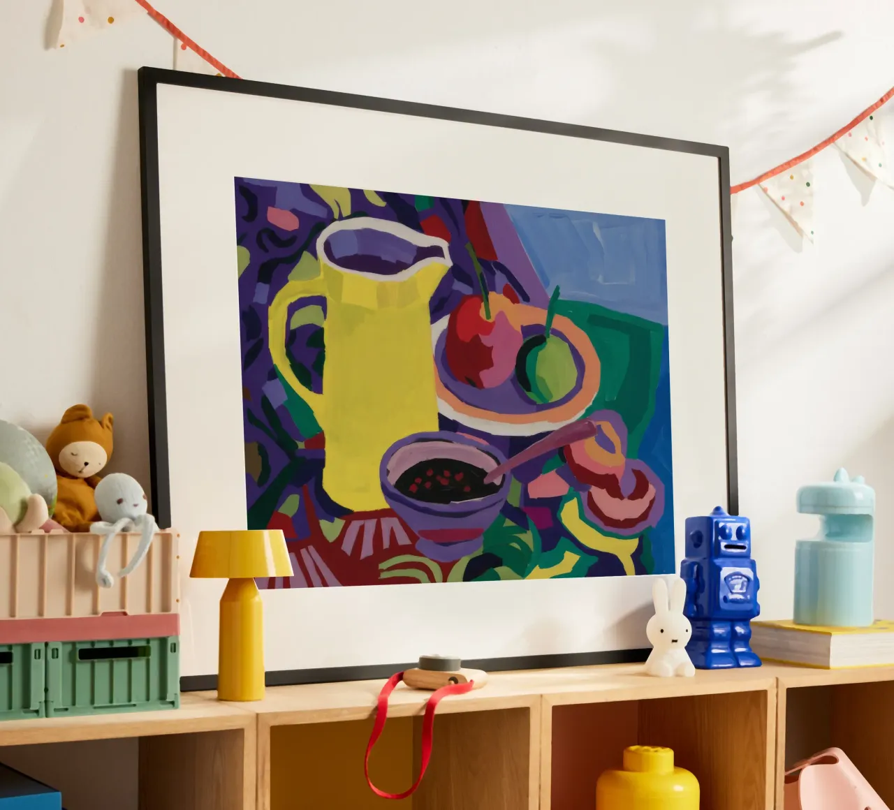 Brillantezza della brocca di limone poster con telaio in plastica da Fable Tempa