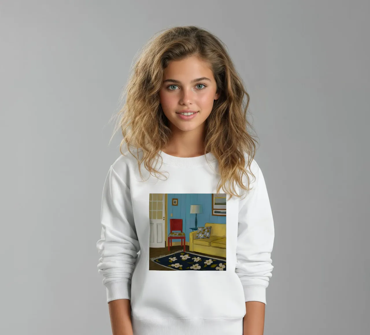 Canapé jaune Blues sweat enfant de Pan Denim