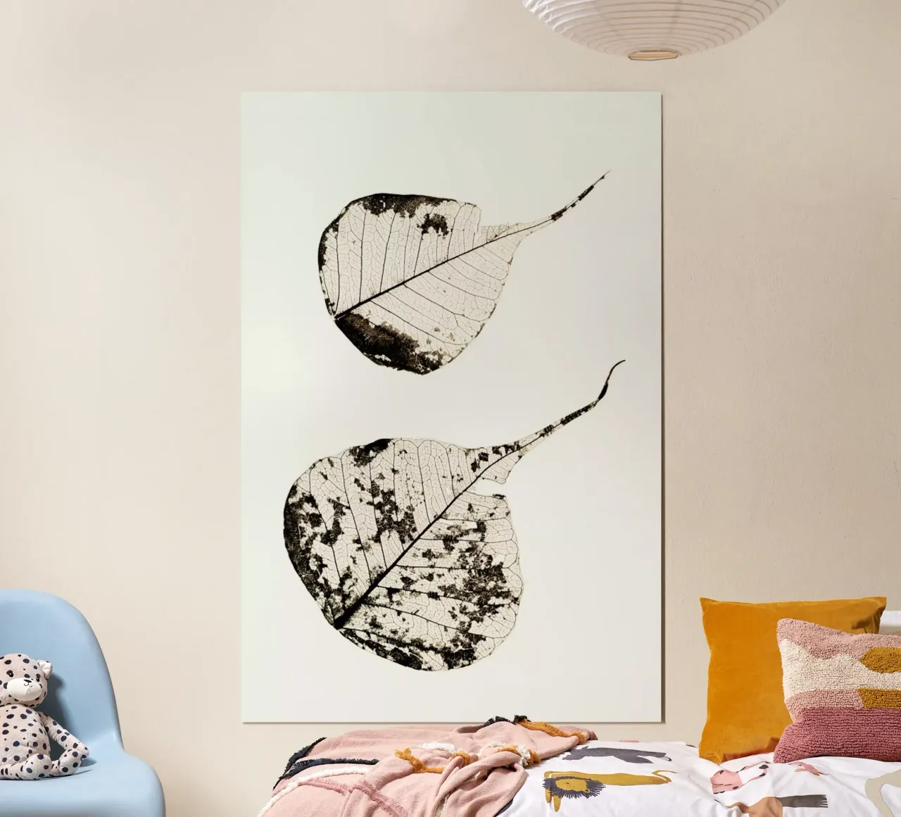Fallen Leaves #2 poster con telaio in legno da Tal Paz-Fridman