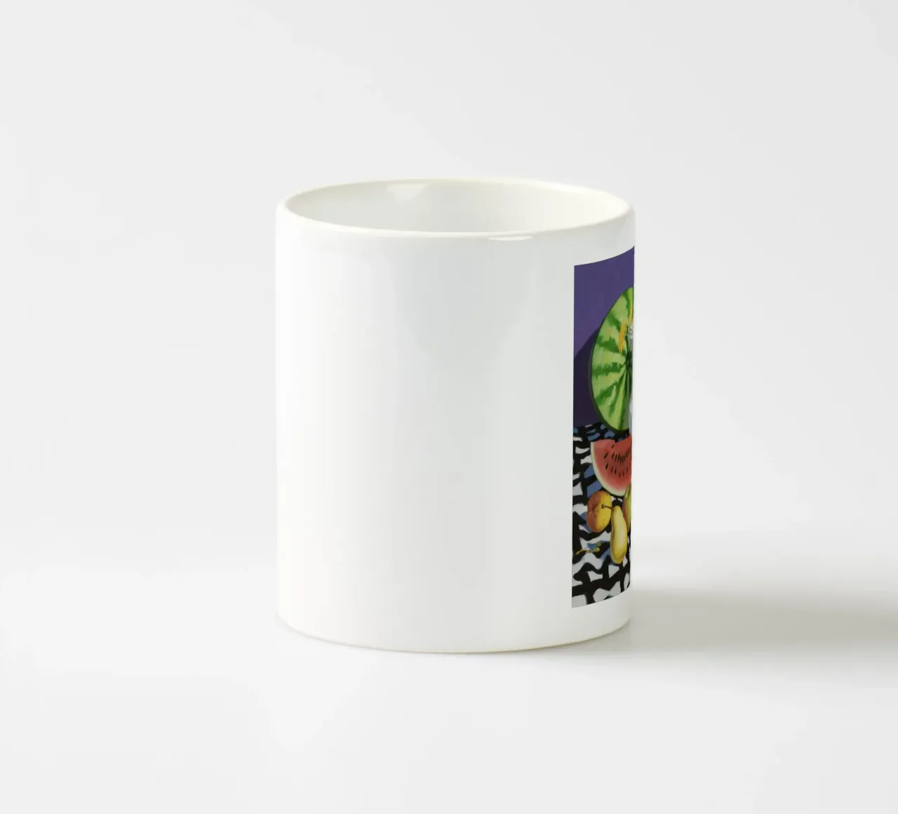 Abbondanza di fiori d'anguria tazza in ceramica da Fable Tempa