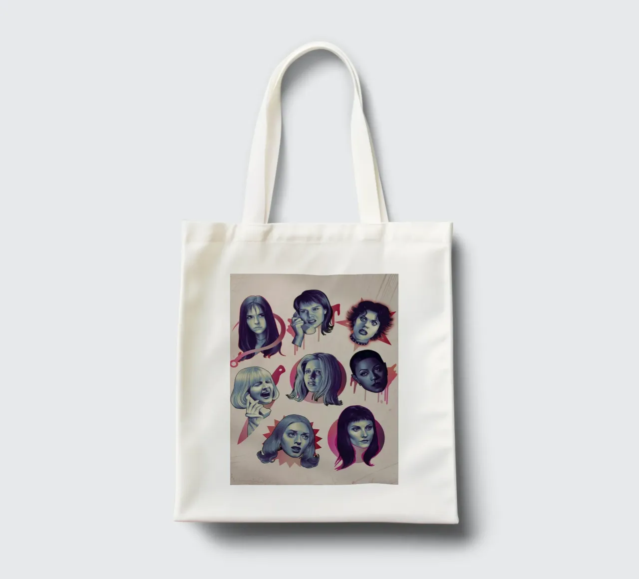 90's SCREAM Queens borsa in juta da lucasmeier