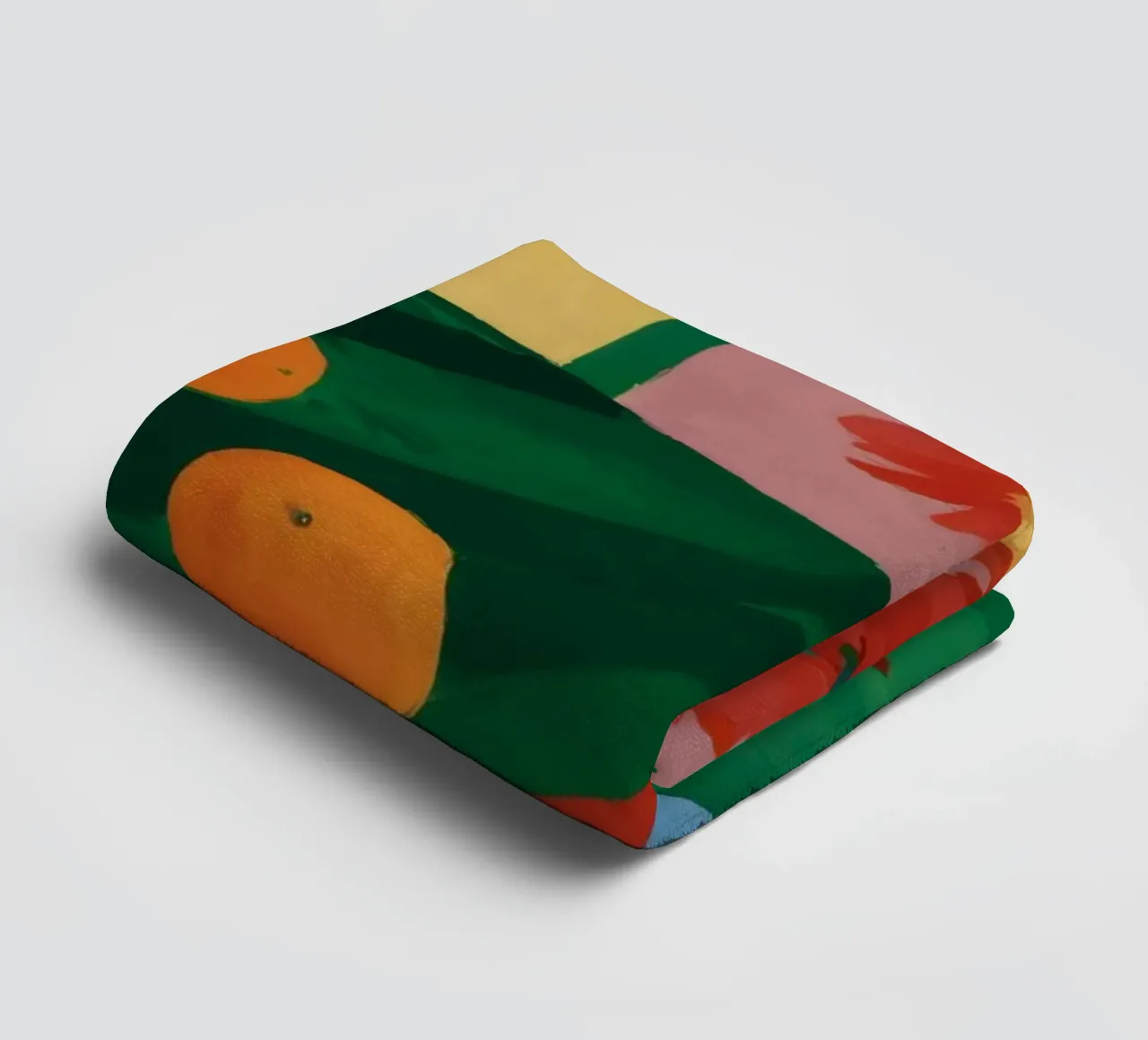 Tangerine Floor Arrangement towel by Fable Tempa