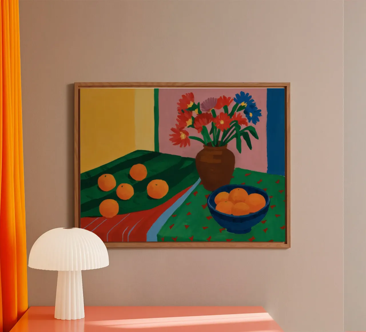 Tangerine Floor Arrangement forex plate by Fable Tempa
