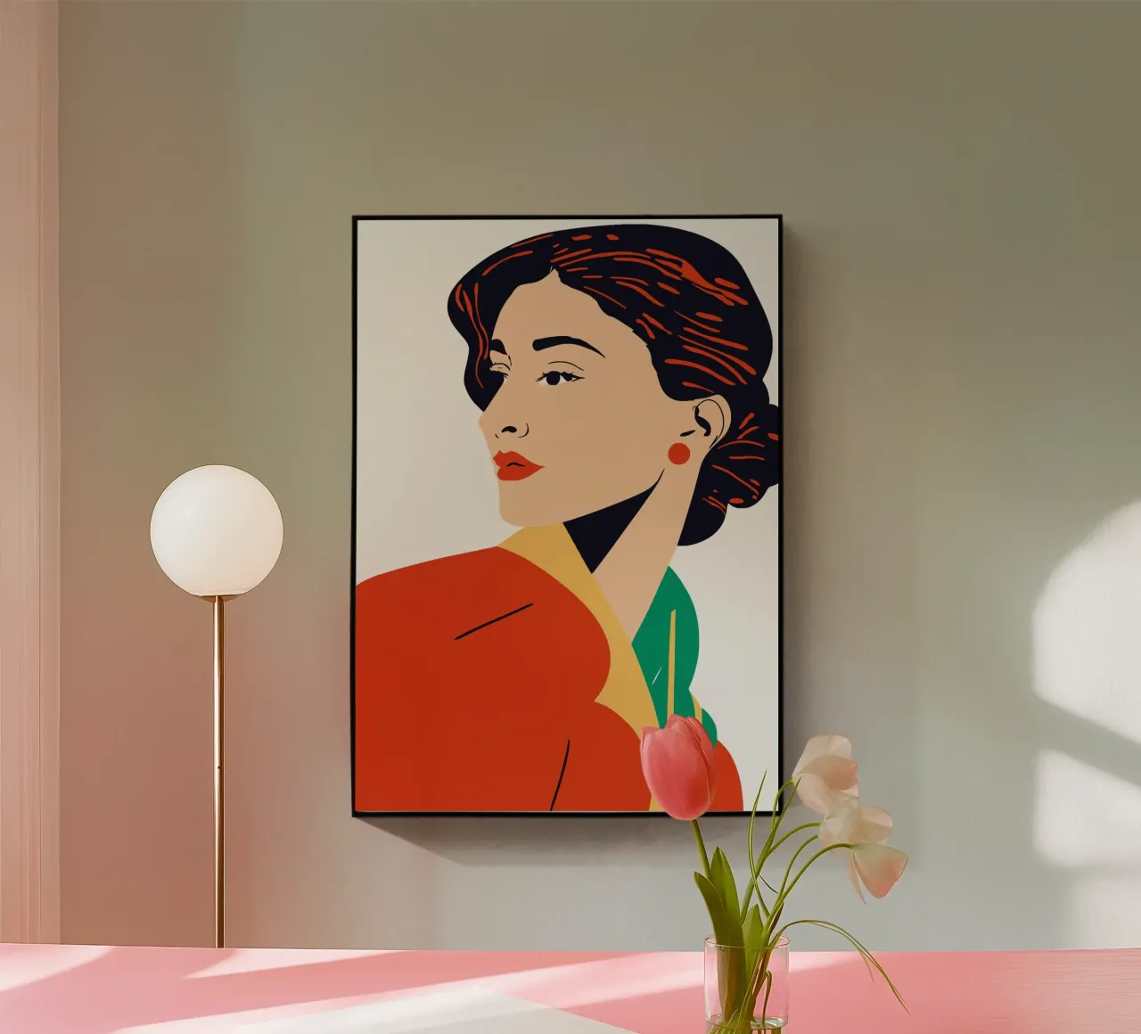 Modern Portrait plexiglass da Artsy Bessy