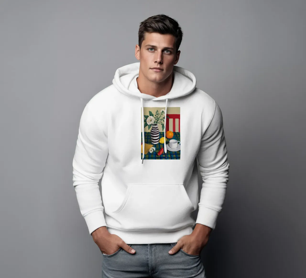 Vaso a righe Serenity felpa con cappuccio da Fable Tempa