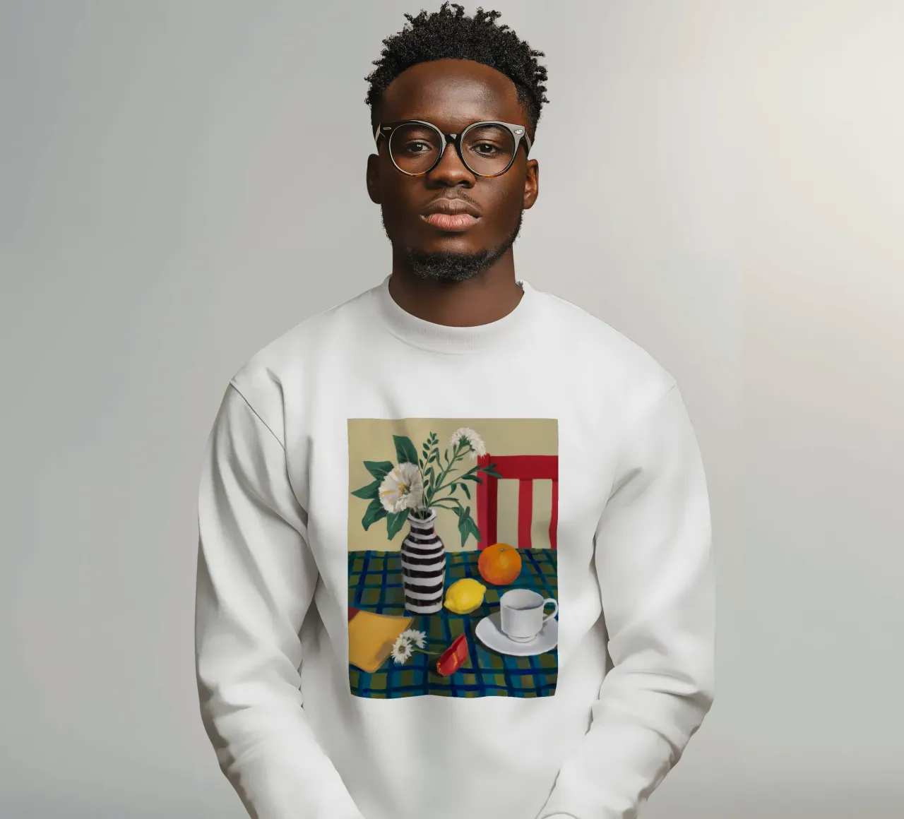 Gestreepte vaas Serenity sweatshirt van Fable Tempa