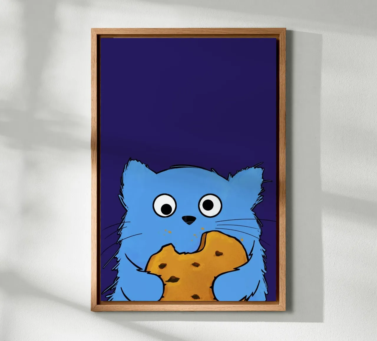 Cat Cookie canvas met Baklijst van Doozal