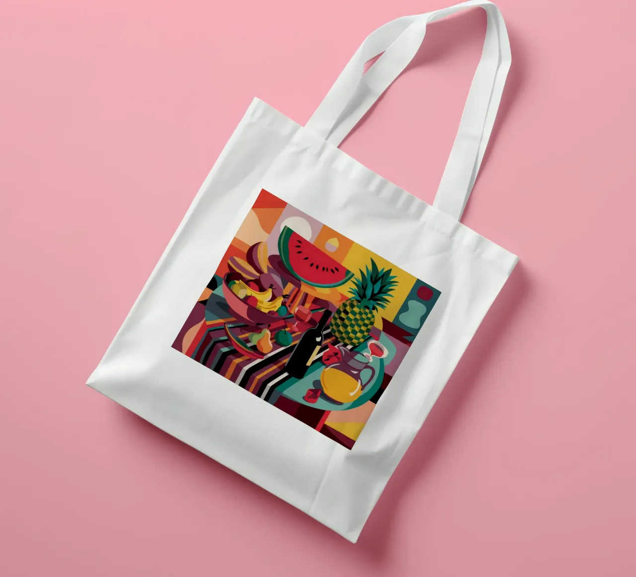 Rapsodia di fette di ananas borsa in juta da Fable Tempa