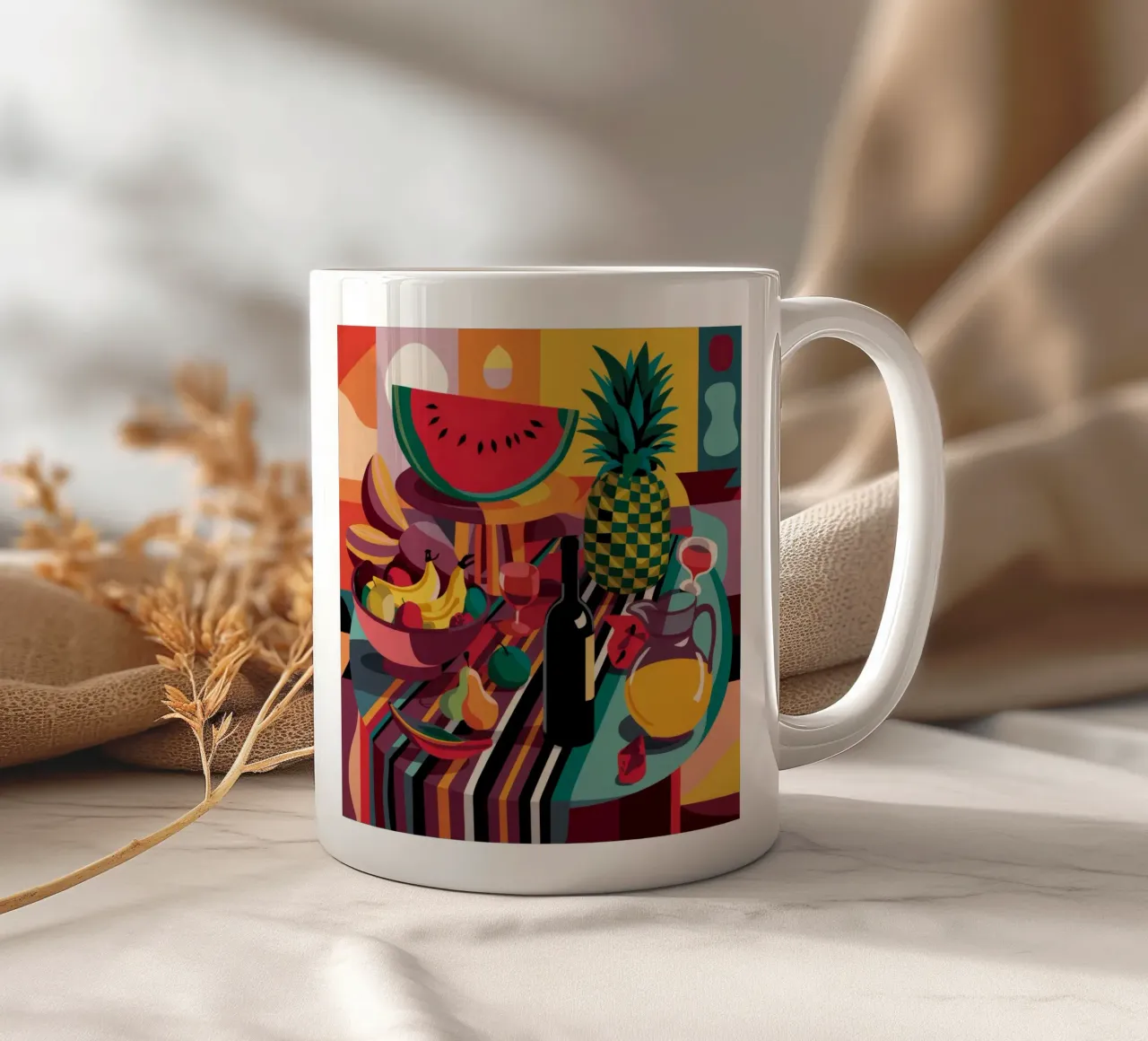 Rapsodia di fette di ananas tazza in ceramica da Fable Tempa