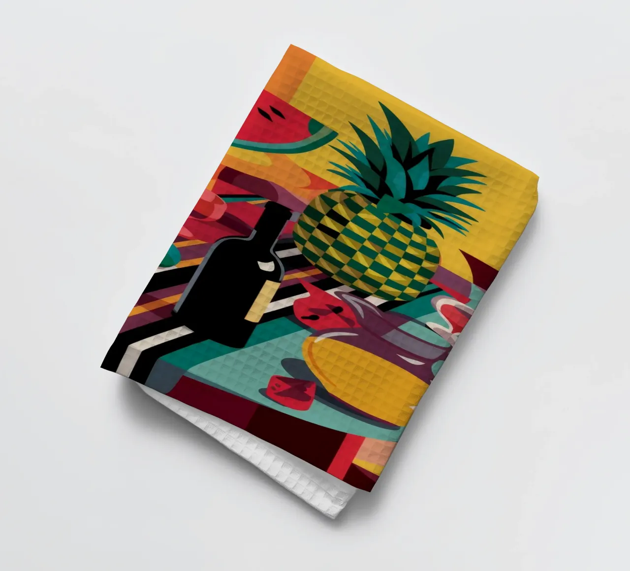 Rapsodia di fette di ananas canovaccio da cucina da Fable Tempa