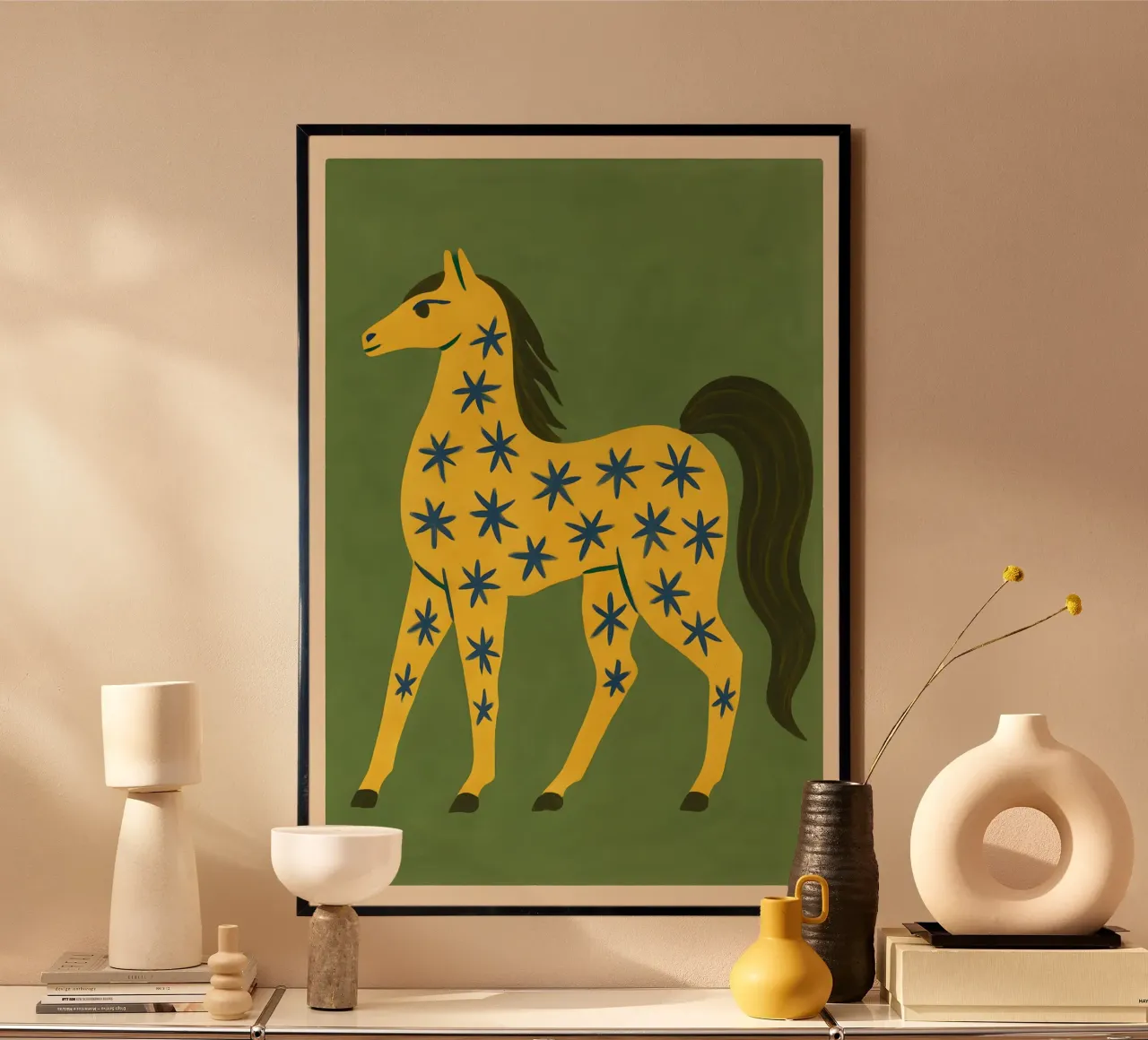 Starlit Meadow Horse poster da Art.Piece