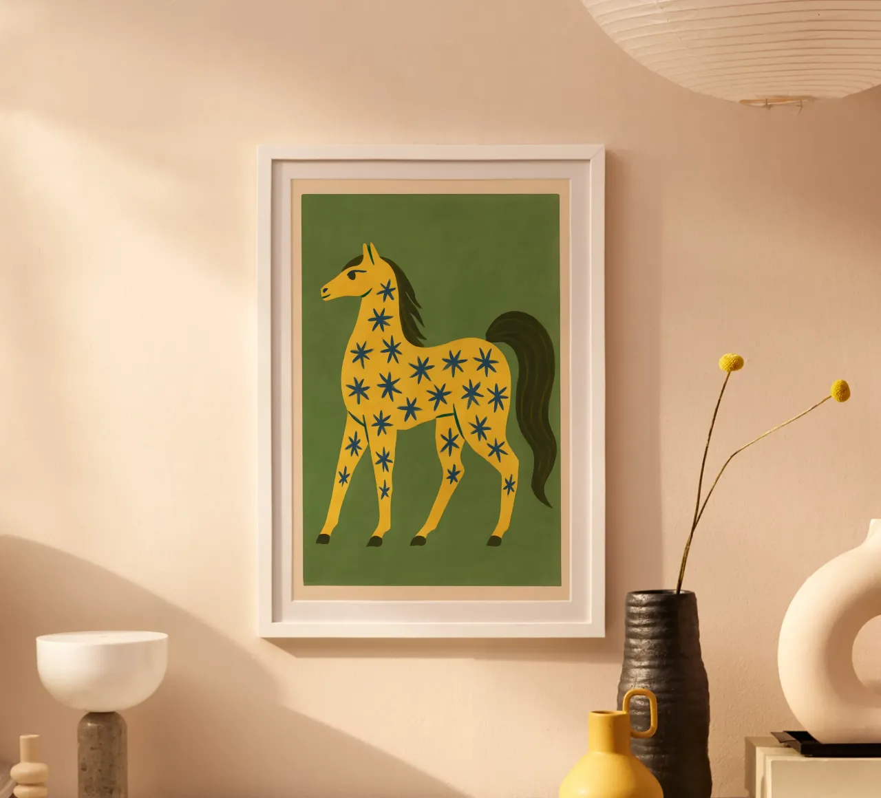 Starlit Meadow Horse poster da Art.Piece