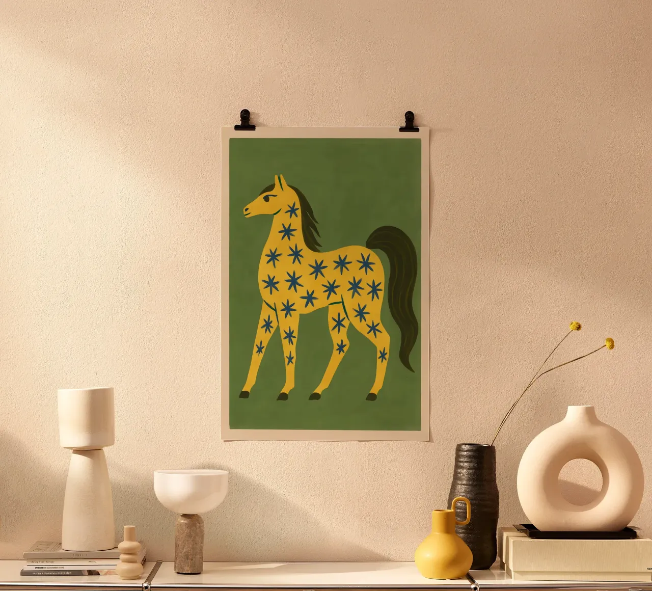 Starlit Meadow Horse poster da Art.Piece