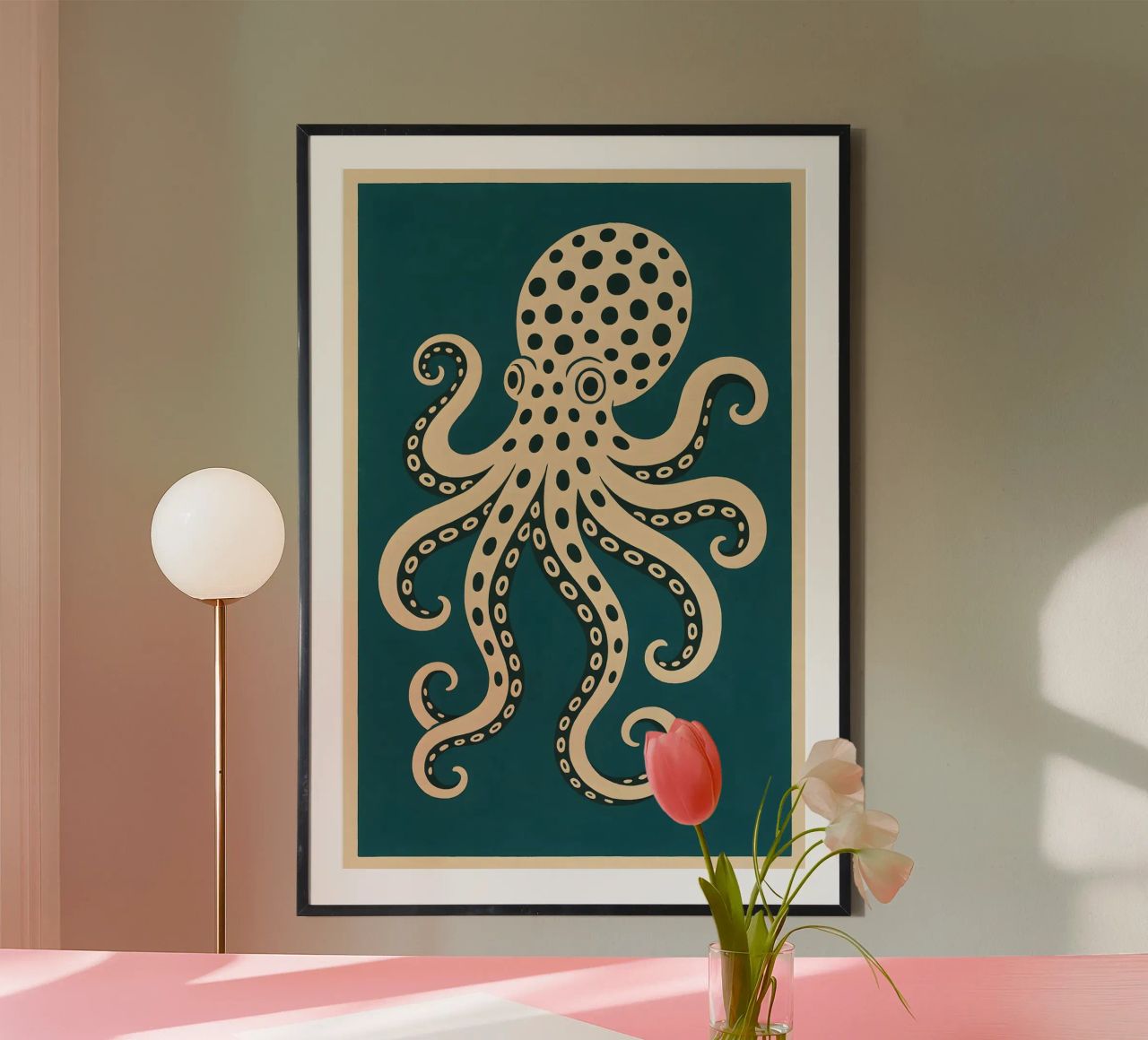 Midnight Coral Octopus poster de Art.Piece